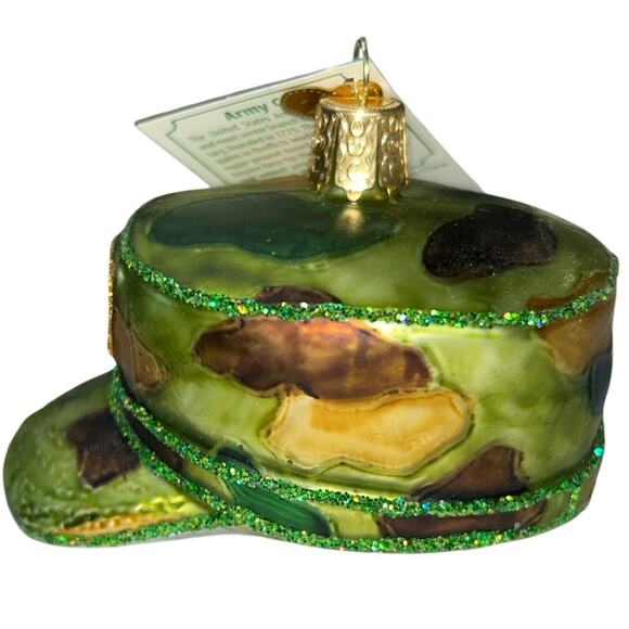 Army Hat Ornament Military Cap by Old World Christmas Collectible Ornament - Picture 4 of 10